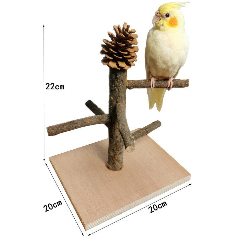 Solid Wood Bird Training Station