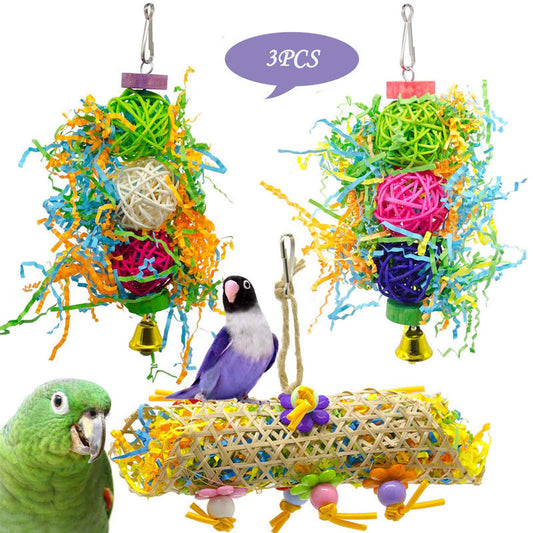 Bird Gnawing Enrichment Set - 3 piece