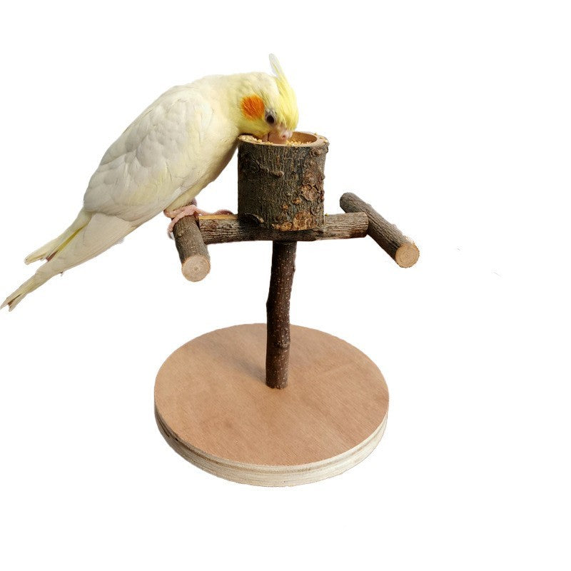 Solid Wood Bird Training Station